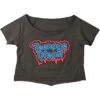 Neon Logo Crop Top Junior Top