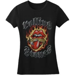Flaming Tattoo Junior Top