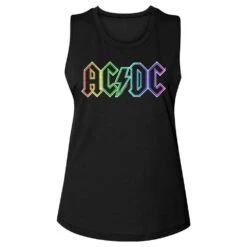 AC/DC Rainbow Logo Womens Tank