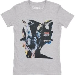 Slipknot Iowa Goat Shadow (Back Print) Ladies T-Shirt Junior Top