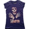 Misfits Hands Ladies T-Shirt Junior Top -Deals Modanist Store 427906F