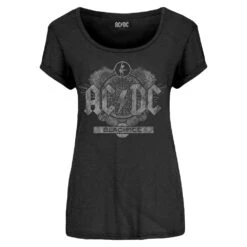 AC/DC Black Ice Ladies T-Shirt Junior Top
