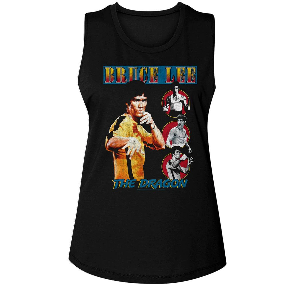 Bruce Lee Comic Cover Style Womens Tank 3 Bruce Lee Comic Cover Style Womens Tank