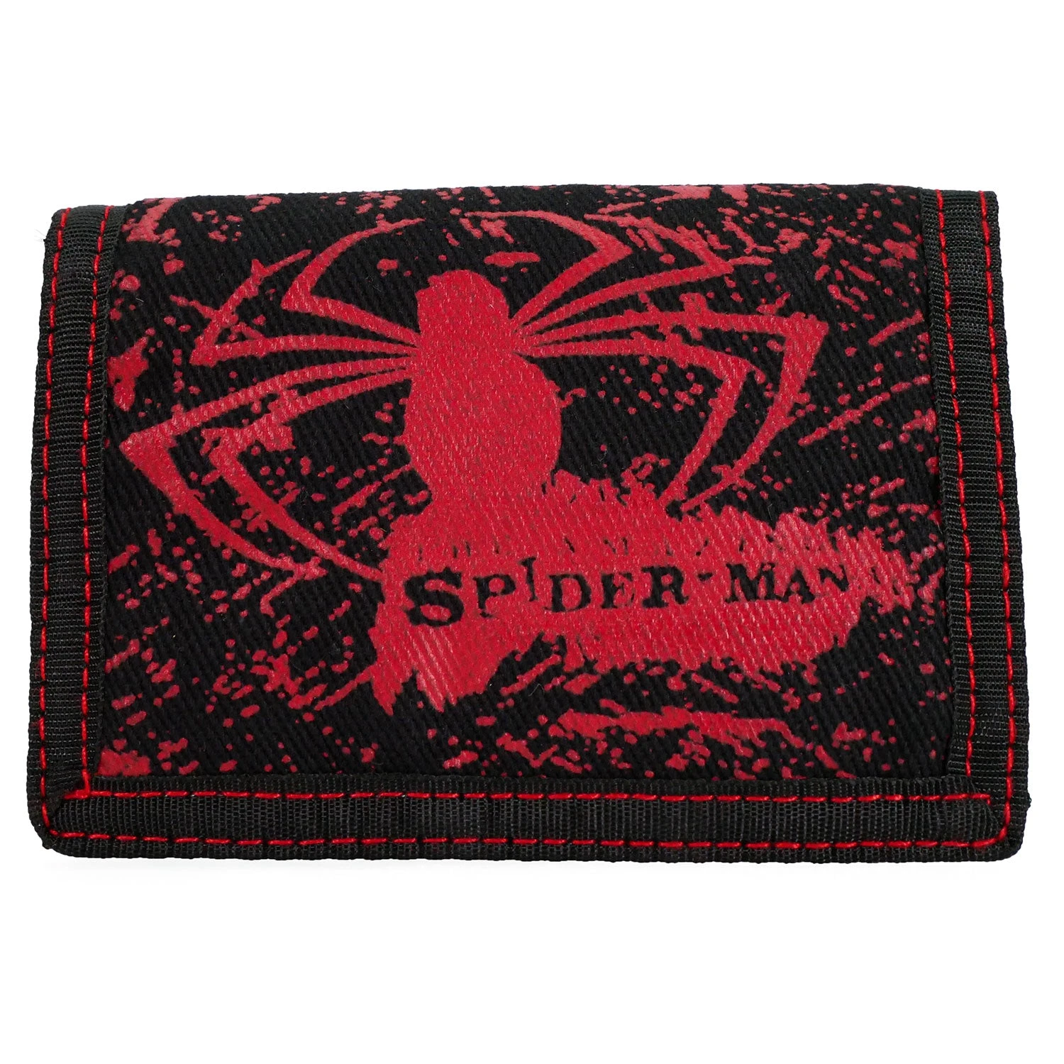 Spider-Man Red Spider Nylon Wallet Tri-Fold Wallet 3 Spider-Man Red Spider Nylon Wallet Tri-Fold Wallet