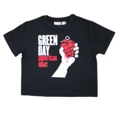 American Idiot Ladies Crop Top Junior Top
