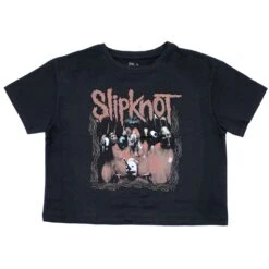 Slipknot Band Frame Ladies Crop Top Junior Top
